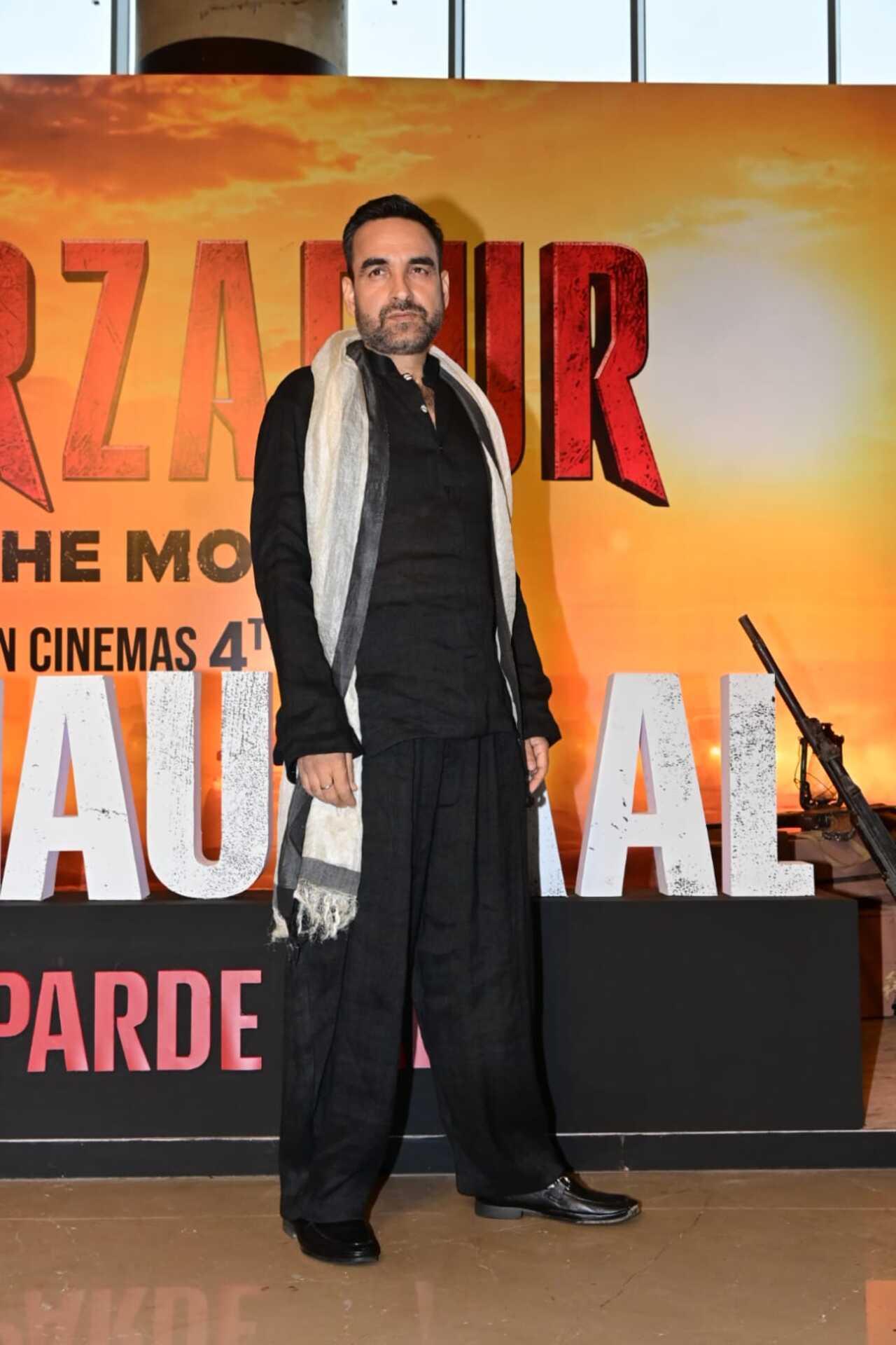 Pankaj Tripathi kept it classic at the Mirzapur: The Movie trailer launch, sporting an all-black traditional ensemble.
